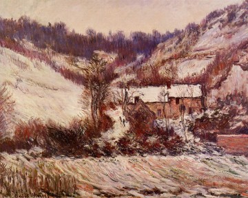  nieve Pintura Art%C3%ADstica - Efecto nieve en Limetz Claude Monet